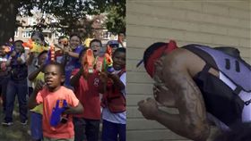 NBA／球星暖心陪玩！慘遭百童圍攻
NBA,費城七六人,Mike Scott,忍者頭帶,愛心
翻攝自推特