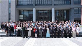 台北大學音律電機資訊大樓啟用台北大學已故校友、音律電子公司創辦人周禮復生前獨資新台幣4億元，捐贈母校「音律電機資訊大樓」，25日正式啟用。（台北大學提供）中央社記者許秩維傳真  108年9月25日