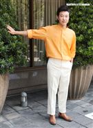 外型俊俏、體格高挑、堪稱第一代型男主廚，曾有師奶殺手稱號，出道30年的他外貌，身材都沒走樣，陳鴻無私分享其凍齡保養祕方。（記者邱榮吉/攝影）