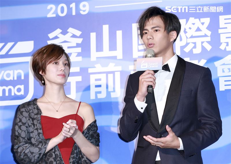 韓國釜山影展行前記者會《菠蘿蜜》演員吳念軒、許乃涵。（圖／記者林士傑攝影）