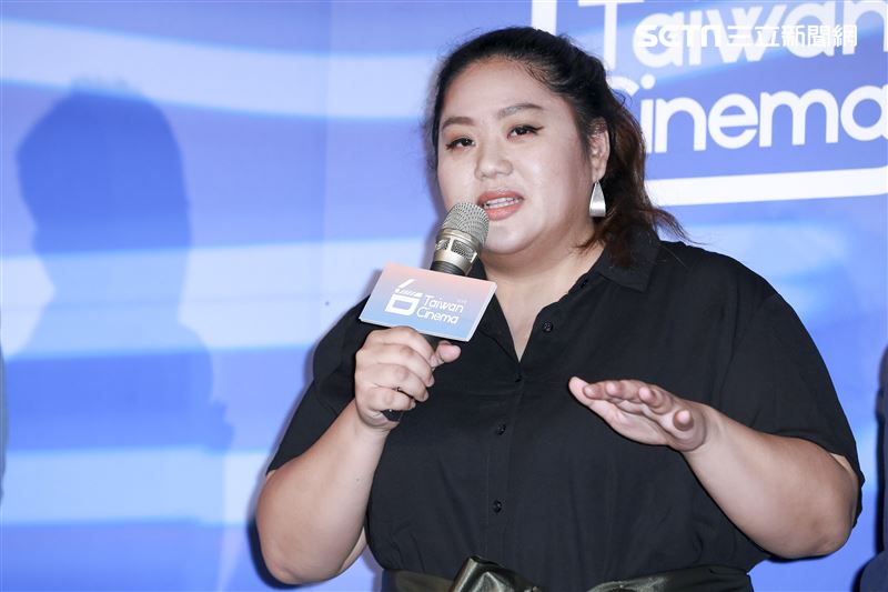 韓國釜山影展行前記者會《大餓》演員蔡嘉茵。（圖／記者林士傑攝影）