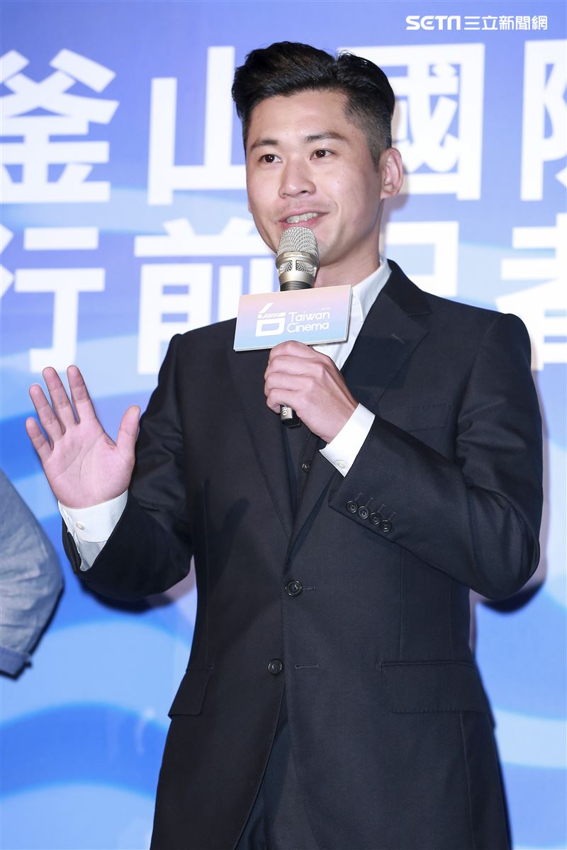 韓國釜山影展行前記者會《江湖無難事》演員黃迪揚。（圖／記者林士傑攝影）