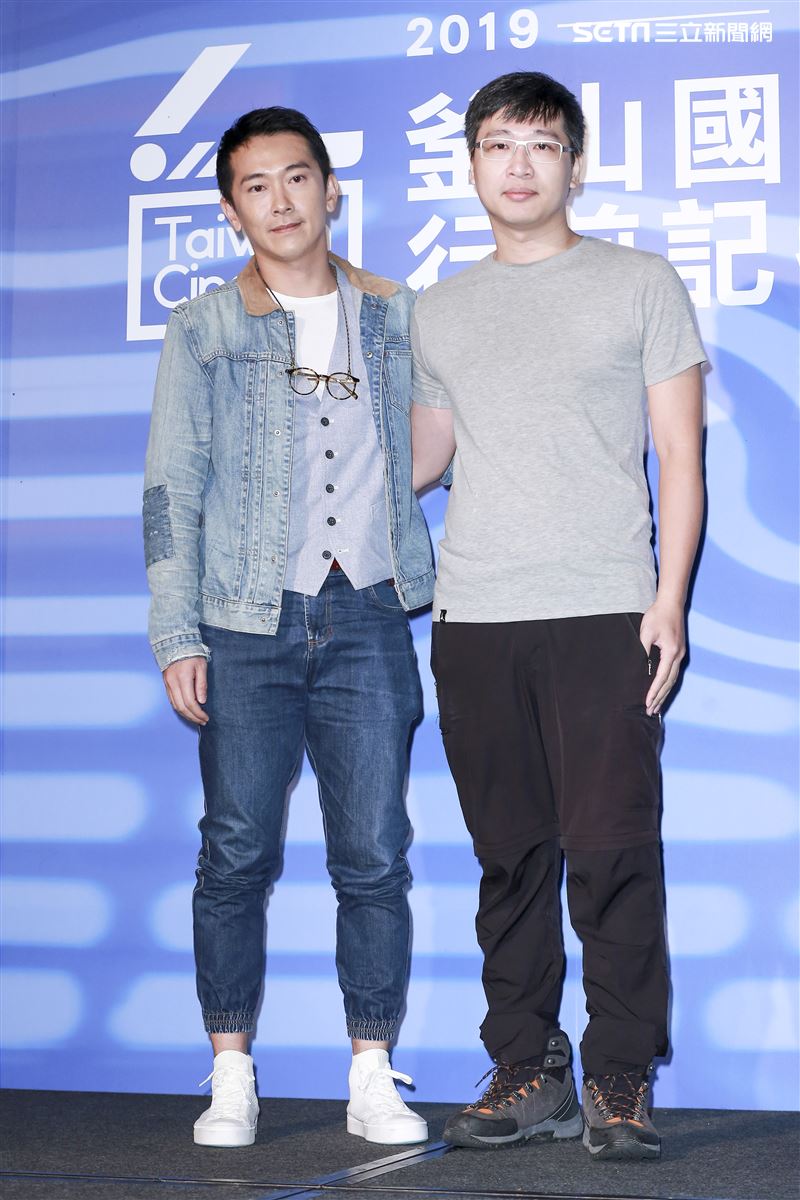 韓國釜山影展行前記者會《灼人秘密》製片林聖文、演員施名帥。（圖／記者林士傑攝影）
