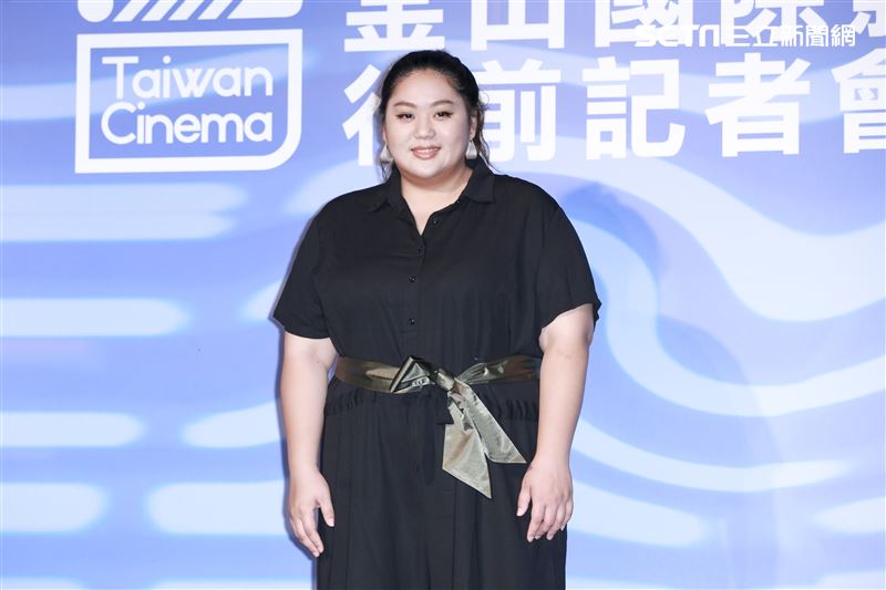 韓國釜山影展行前記者會《大餓》演員蔡嘉茵。（圖／記者林士傑攝影）