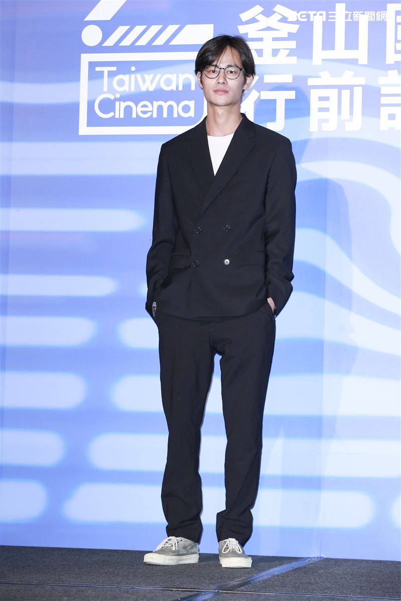 韓國釜山影展行前記者會《野雀之詩》演員夏騰宏。（圖／記者林士傑攝影）