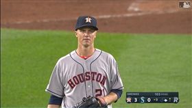 ▲葛蘭基（Zack Greinke）對水手投了8.1局無安打比賽。（圖／翻攝自MLB官網）