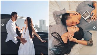 大曬孕肚照！蔡詩芸、王陽明有喜了