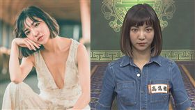 她挑戰真心話大冒險 ，沒想到被要求當眾親吻大根。（圖／中天提供）