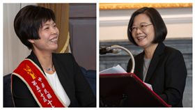 蔡英文，劉柏君（組合圖／總統府提供）