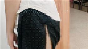 毛孩,短褲,高衩,美腿,女飼主,汪星人　圖／翻攝臉書