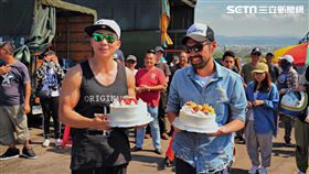 小泡芙一家會現身電影《叱咤風雲》的拍攝現場是為探班爸爸，劉畊宏為該片出品人之一　創映電影、量能影業提供