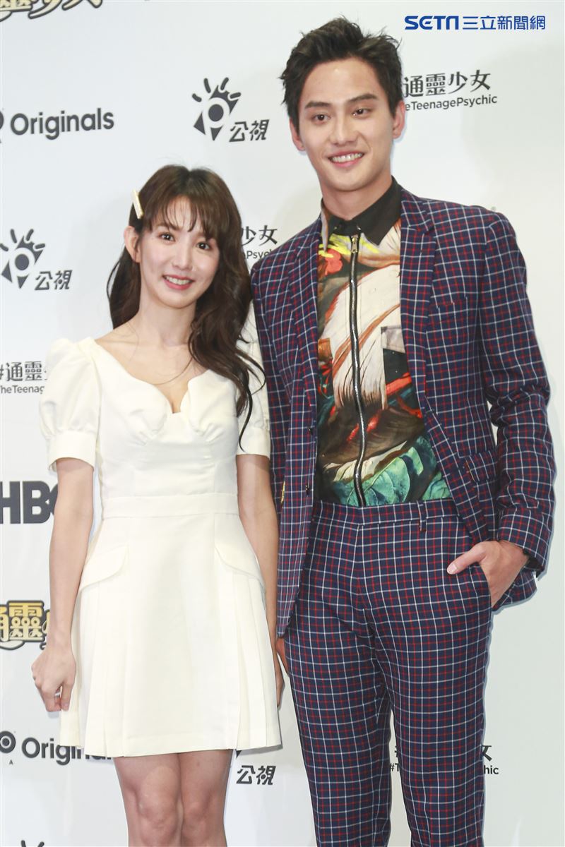 《通靈少女》第二季記者會出席演員郭書瑤、范少勳。（圖／記者林士傑攝影）
