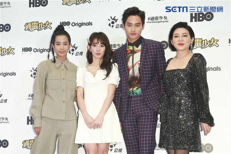 《通靈少女》第二季記者會出席演員溫貞菱、郭書瑤、范少勳、王彩樺。（圖／記者林士傑攝影）