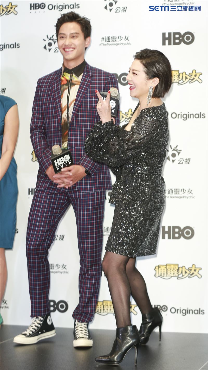 《通靈少女》第二季記者會出席演員范少勳、王彩樺。（圖／記者林士傑攝影）
