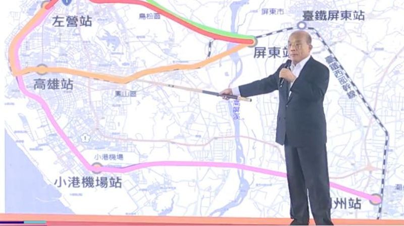 高鐵南延預算惹議　蘇貞昌反嗆這一句