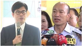 行政院副院長陳其邁、高雄市長韓國瑜。（組合圖）