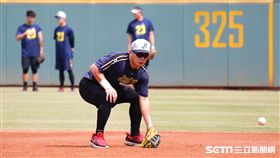彭政閔賽前練習。（圖／記者林聖凱攝影)