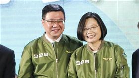 民進黨全代會，卓榮泰、蔡英文。（圖／記者林士傑攝影）