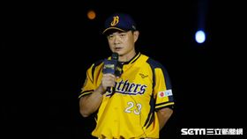 彭政閔賽後感謝儀式。（圖／記者林聖凱攝影）