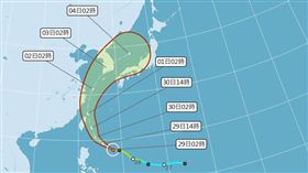 0929米塔路徑,中央氣象局