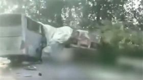 （圖／翻攝自微博）中國,長深,宜興,車禍