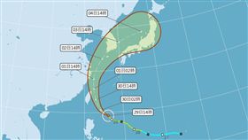 米塔颱風進逼台（圖／中央氣象局）