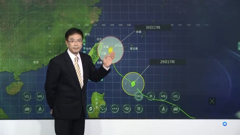 米塔降雨熱點曝　氣象局警告：逢大潮