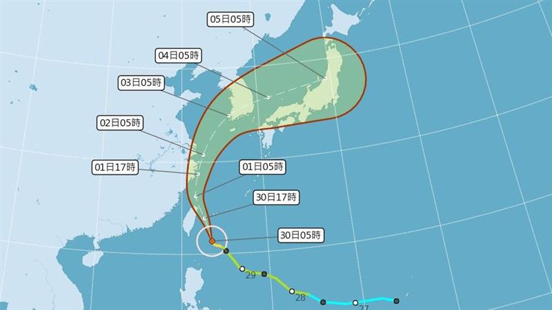 米塔來襲！花蓮轉彎今日「停班停課」