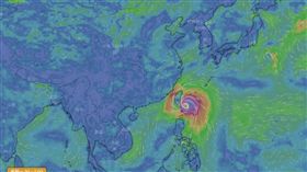 米塔颱風（圖／翻攝自天氣與氣候監測網）