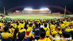 洲際棒球場球迷，彭政閔引退賽，吸引20223位球迷進場加油。（圖／記者林士傑攝影）