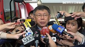 柯文哲受訪　記者李依璇攝影