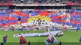 法甲,里昂,西藏,中國,雪山獅子旗　圖／翻攝自臉書