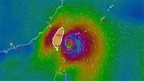 米塔颱風（圖／氣象局）風場圖