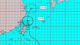 米塔颱風路徑圖（圖／中央氣象局）
