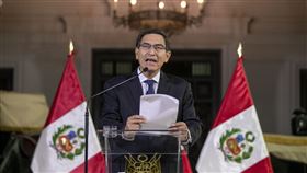 秘魯總統畢斯卡拉（Martin Vizcarra）今天宣布他已解散國會。(圖/美聯社/達志影像)