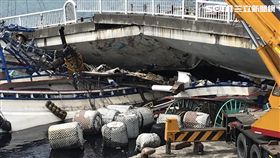 宜蘭,南方澳大橋,坍塌,拖車（圖／記者 詹維耕攝）
