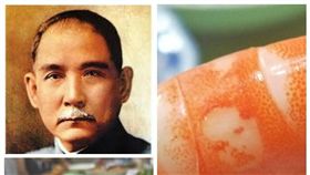 男吃晚餐剝蝦…蝦肉竟浮現人臉！網嚇慘全起立敬禮：國父好（圖／翻攝自爆廢公社）