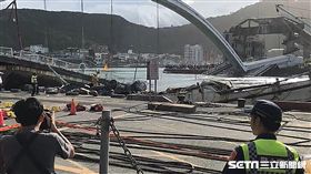 南方澳橋,漁船,崩塌,宜蘭,記者詹維耕攝