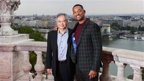 李安、威爾史密斯正在宣傳《雙子殺手》。（圖／翻攝自威爾史密斯IG）