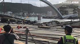 南方澳橋,漁船,崩塌,宜蘭,記者詹維耕攝