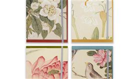 故宮文創前進百貨　帶動北車商圈商機以故宮院藏的花卉畫作為設計靈感的萬用週誌手帳，是這次快閃店的特色商品。（新光三越提供）　中央社記者吳柏緯傳真　108年10月1日