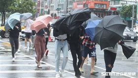 天氣,氣象,下雨,颱風,降雨,雨天,停班,停課,上班,上課,冒雨,雨傘,撐傘,淋雨,強風,豪雨（示意圖／邱榮吉攝影）