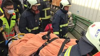 台中惡火！老闆躲工廠　親友擋媒體