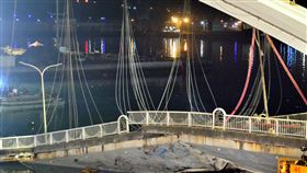 宜蘭縣,南方澳跨港大橋,坍塌,林佳龍,不排除封橋(圖/中央社)