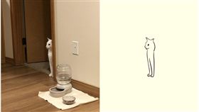 網友「PoorlyDraws」在推特上發起了一則串聯，他架設了一個Email信箱，讓主人來投稿畫自己寵物的趣圖，截至目前為止已經累計了超過40件作品，每張都足以讓人開懷大笑！（圖／翻攝自PoorlyDraws Twitter）