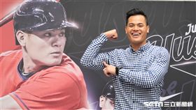 印地安人台灣選手張育成。（圖／記者王怡翔攝影）