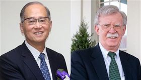 美專家3日呼籲，國安會秘書長李大維（左）5月與時任美國安顧問波頓（右）的高層會晤應成常態性並邀日方參與。（左為中央社檔案照片，右取自twitter.com/AmbJohnBolton）