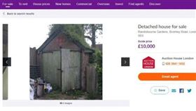 倫敦一間「森林小木屋」僅1萬英鎊。（圖／翻攝自zoopla）
https://www.zoopla.co.uk/