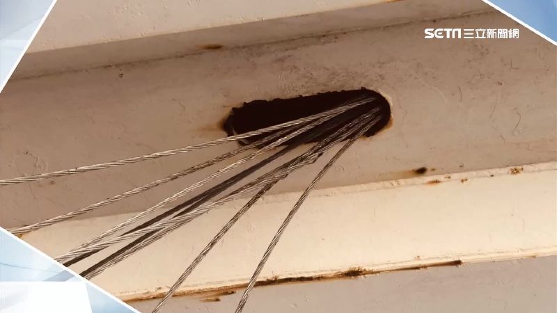 獨／鋼索繡蝕照曝！遭爆設計不符環境