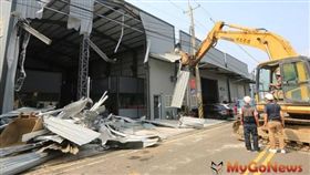 霧峰區乾溪路31號旁農地違建竟又出租賺錢-中市府強力取締拆除(圖/台中市政府)